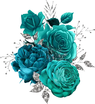 £4.81 • Buy Bathroom Wall Tile Stickers Kitchen 4 X Teal & Silver 4  X 4  Or 6  X 6  006