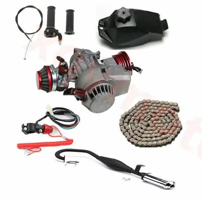50cc 49cc 2 Stroke Gas Engine Motor Pull Start For Dirt Bike ATV Ebike Chopper • $229.14
