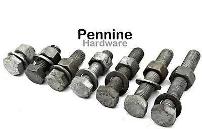 £4.90 • Buy Galvanised HIGH TENSILE M16 Tow Bar Bolts (8.8 Grade) Nuts & Washers