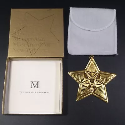 2000 Metropolitan Museum Of Art MMA Gold Christmas Star Ornament • $30