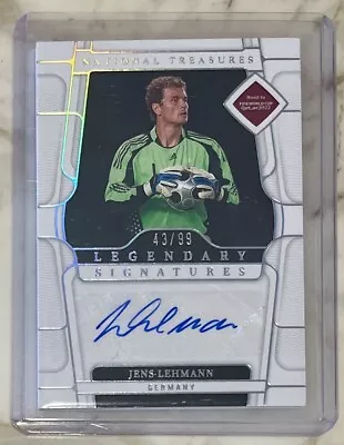 🇩🇪Jens Lehmann Signed/Autographed 2022 Panini National Treasures/99 #LS-LEH • £68.94