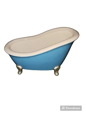 Bath & Body Works - Blue Claw Foot Bath Tub - Decor Body Care Holder - Pre-owned • $31.99