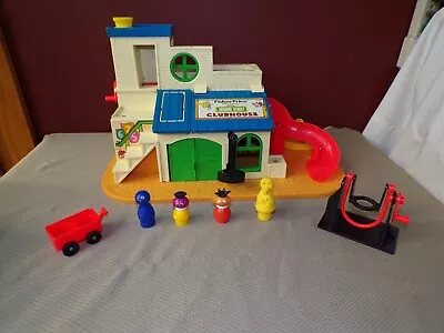 Vintage Fisher Price Play Family Sesame Street Clubhouse 937 ~ 1976 ~ VERY NICE • $63.74