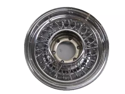 15 X7  15x7 52 Spoke Chrome 6 Lug Mclean Wire Wheel Excellent Chevy 6 Lug • $225