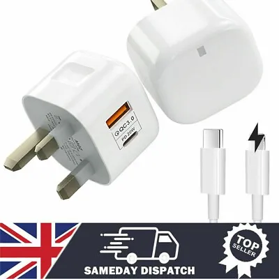 Fast Charger Plug & Cable For Samsung Galaxy Tab A7 S7 A8 S8 Plus FE Ultra Lite • £3.50
