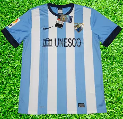 BIG SALE! Malaga Jersey Shirt 100% Original Size L 2013/2014 Home • $54.99