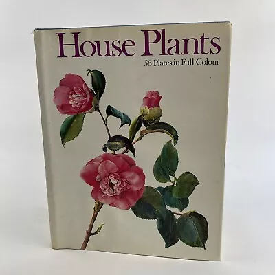 HOUSE PLANTS J Oplt Color Plates Illustrations Vintage Book 1968 Flowers • $24.38