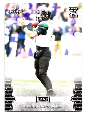 2020 Leaf Draft Cole McDonald Hawaii Rainbow Warriors #25 • $1.99