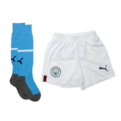 Manchester City Football Kit (Size 2-3y) Kid's PUMA Home Shorts Socks Set - New • £14.99