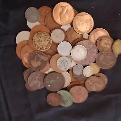 £3 • Buy Job Lot Of Old Coins Foreign &British