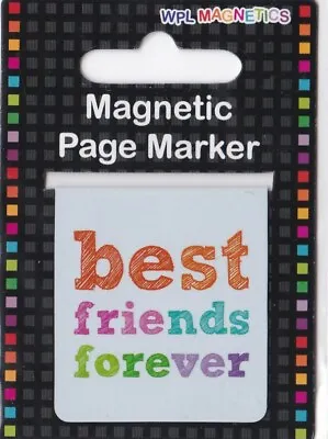 Magnetic Page Marker Best Friends Forever Double Sided Book Lover Gift NEW • £2.49