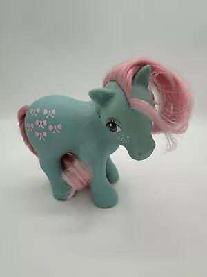 Vintage My Little Pony G1 1983 Bow-Tie Earth Pony Sundance Pose Pink Hair Retro • $12