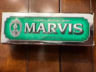 Marvis Classic Strong Mint Toothpaste 25ml/1.30oz (Travel Size) In Box Italy • $17.12