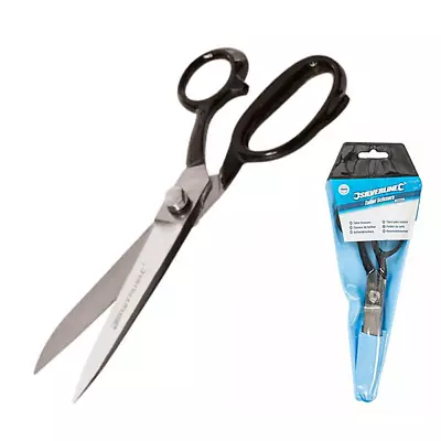 £9.23 • Buy Silverline Stainless Steel Tailor Scissors 200mm Textiles Carpet Felt Film S41