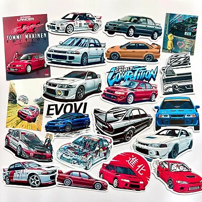 JDM Rally Legend Mitsubishi Evolution EVO3456 Tommi Makinen Vinyl Decal Stickers • $10.92