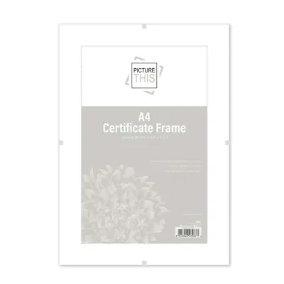 Acrylic Photo Frame A4 Certificate Clip Frame Frameless Photo Holder Wall Mount • £6.99