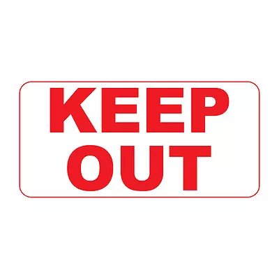 Keep Out Red Retro Vintage Style Metal Sign - 8 In X 12 In With Holes • $14.99