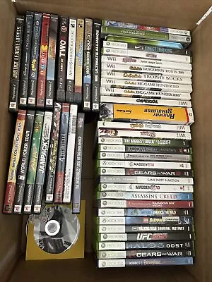 Video Game Lot Huge Untested PS2 Xbox Xbox 360 56 Games N64 Wii • $66