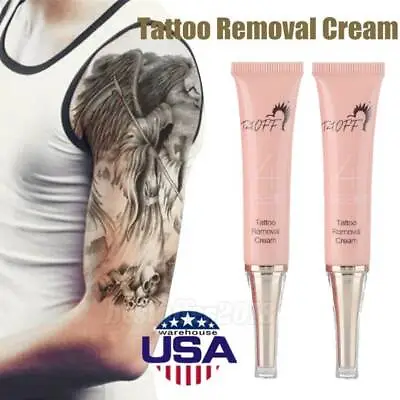 $9.95 • Buy 2pcs Permanent Tattoo Removal Cream Painless Max Strength Removal Tattoo Eraser