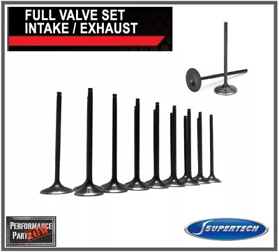 Supertech Flat Valves +.5MM Over Honda Acura B16A B18C DOHC VTEC B-Series GSR Si • $325