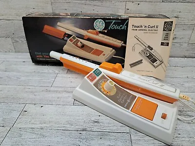 Vtg 1975 GE Touch'N Curl 2 Mist Curling Iron Control Center Box Instructions • $34.98