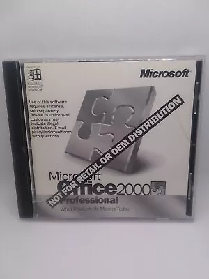 Microsoft Office 2000 Professional.  • $25