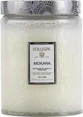  Mokara Candle | Large Glass Jar | 18 Oz. | 100 Hour Burn Time | All Natu • $50.49