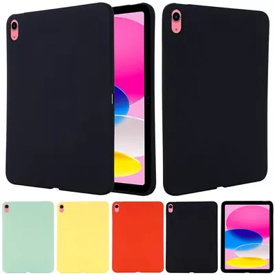 For IPad 5/6/7/8/9/10th Gen Mini Air Pro Shockproof Silicone Rubber Case Cover • £11.39