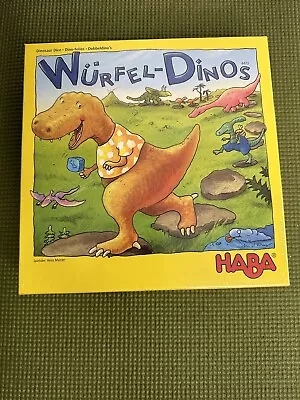 HABA Wurfel Dinos Fun Wooden Kids German Made Game- Dinosaurs- New Seal • $19.99