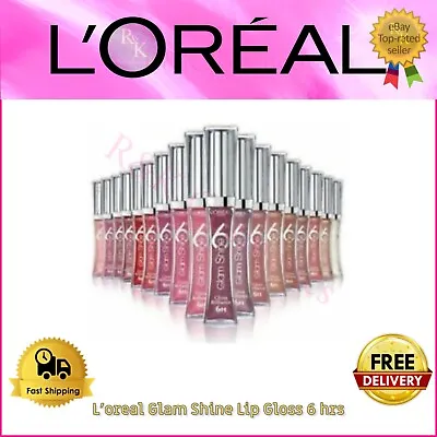 L'oreal Glam Shine Lip Gloss 6 Hrs Hour Brilliance New Matte Or Gloss  ❤️ • £3.49