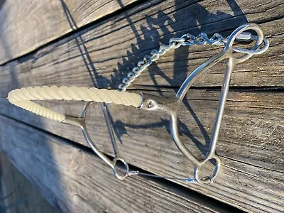 Reinsman Beetle Hackamore Bit 960 W/stainless Cheeks Rope Noseband • $45