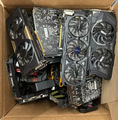 10 Lb Bulk Gaming Graphics Cards - RX 580 GTX 970 Quadro P1000 GTX 1060 • $99.99