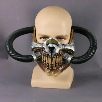 Cosplay Mad Max Mask Immortal Joe Half Face Gas Mask Adult Props Halloween Mask • £34.80