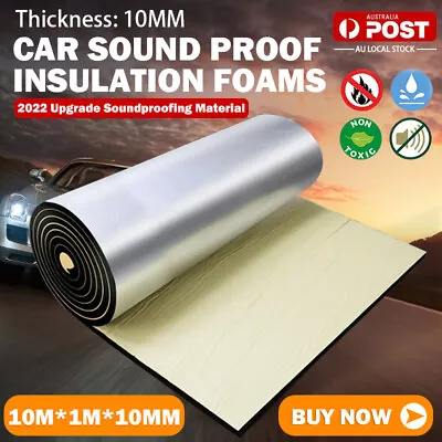 107SQFT Sound Deadener Heat Proof Insulation Noise Proofing Self-adhesive Foam • $49.96
