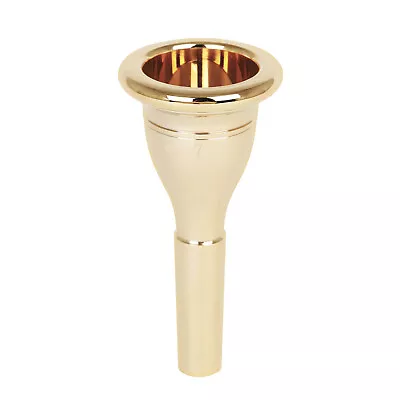 Tuba Mouthpiece Solid Brass Construction Gold Plated Mouthpiece Size 7C E6K3 • $26.07