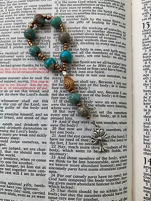 Pocket Prayer Beads Protestant-Christian-Anglican-Lutheran-Episcopal-Methodist • $15