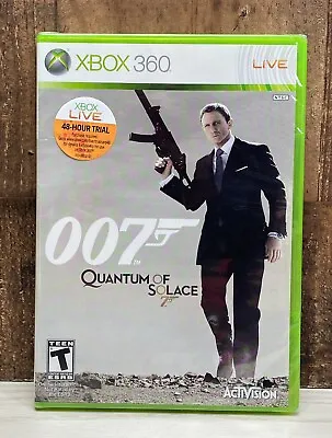 James Bond 007: Quantum Of Solace (Microsoft Xbox 360 2008) New Sealed • $18.95