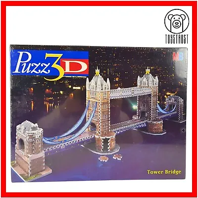 Puzz 3D Tower Bridge London 819 Piece 3D Jigsaw Puzzle MB 04608 Vintage Set 1997 • £39.99