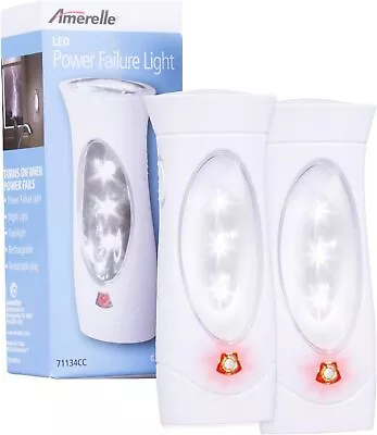 Amerelle Emergency Lights For Home 2 Pack – 3 Function Power Outage Lights • $28.69