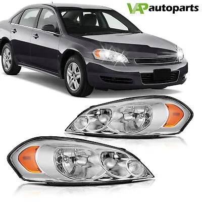 For Chevy Impala 2006-2013 Headlights Assembly Clear Lens Lamps Front Left+Right • $64.99