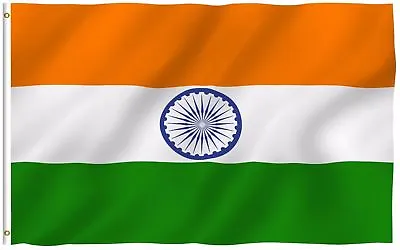 $4.95 • Buy 3X5 Ft INDIA FLAG INDIAN COUNTRY FLAGS NEW BANNER Polyester