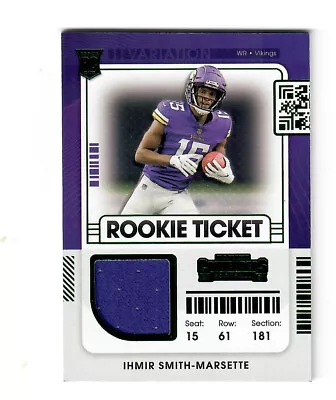 Ihmir Smith-marsette 2021 Contenders Rookie Ticket Jersey #rsv-ism Iowa Hawkeyes • $0.99