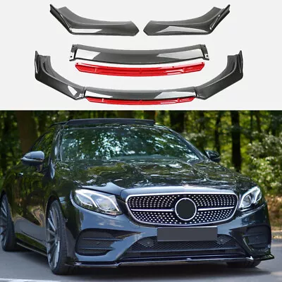 For Mercedes-Benz Car Front Bumper Lip Spoiler Splitter Body Kit Carbon Fiber • $54