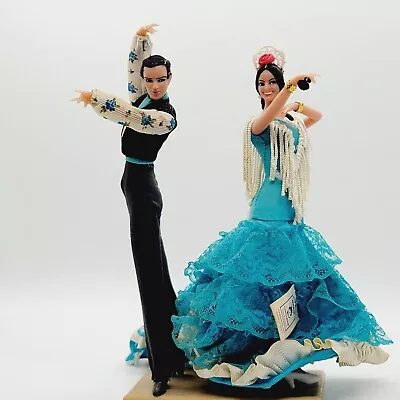 Vintage Marin Chiclana Flamenco Dancer Dolls  7.5” With Tag Made In Spain • $45