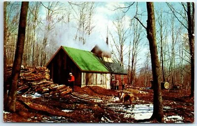 Postcard - Maple Sugaring In Vermont • $3.46