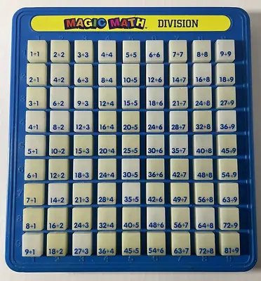 Magic Math Division Manual Machine Math Practice Homeschool Early Learning • $15