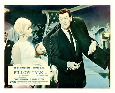 Pillow Talk Original Lobby Card Rock Hudson Doris Day Nick Adams 1959 • $68.51