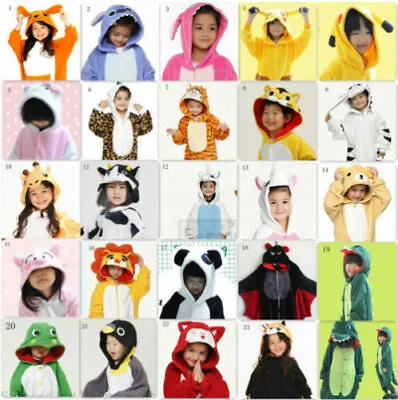 Kids Children Unisex Kigurumi Animal Cosplay Costume Onesie22 Pajamas Sleepwear • $28.59