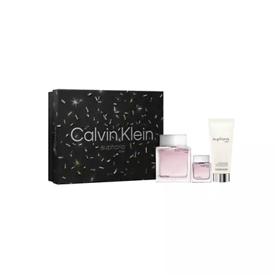 Calvin Klein Euphoria Men Eau De Toilette Men's Aftershave Gift Set Spray (100ml • £52.99