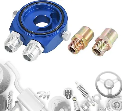 M20x1.5 Aluminum Oil Gauge Turbo Filter Sandwich Cooler Adapter Plate Bypass Kit • $14.91